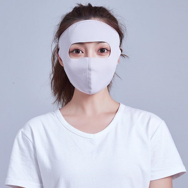 2PCS Reusable mask full face cover face mask antiuv riding breathable